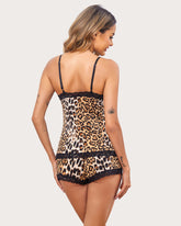 Leopard Print Cami Pajama Set